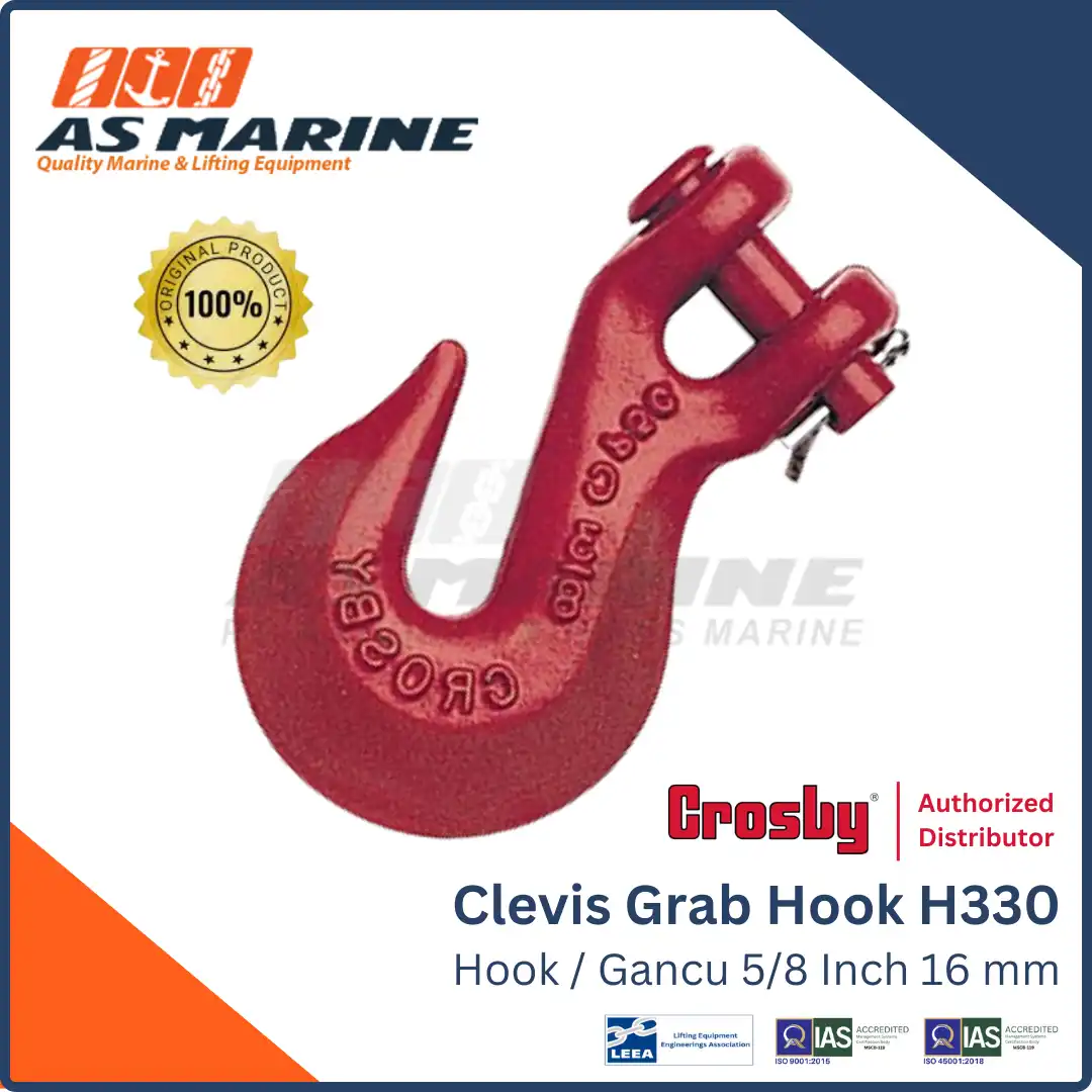 Clevis Grab Hook / Kait / Gancu Crosby H330 5/8 Inch 16 mm